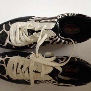 Michael Kors Black and White Women's Sneakers